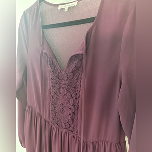 Daniel Rainn: Plum LS Dress:‎ Size Small